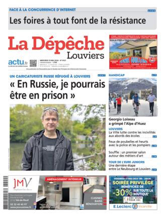 Couverture du magazine "La Dépêche : Louviers" n°20240515