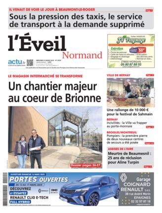 Couverture du magazine "L'Eveil Normand" n°20250312