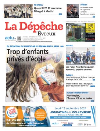 Couverture du magazine "La Dépêche : Évreux" n°20240906