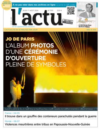 Couverture du magazine "L'ACTU" n°7513