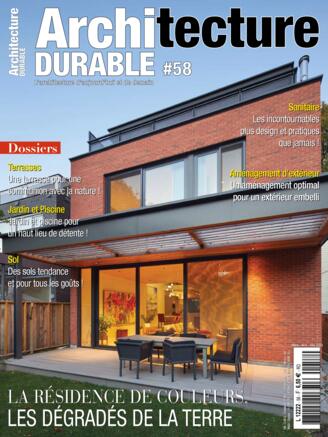 Couverture du magazine "Architecture Durable" n°58