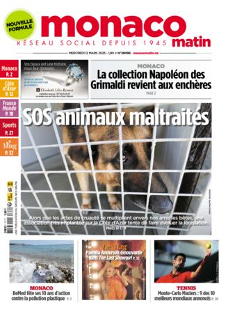 Couverture du magazine "Monaco-matin" n°20250312