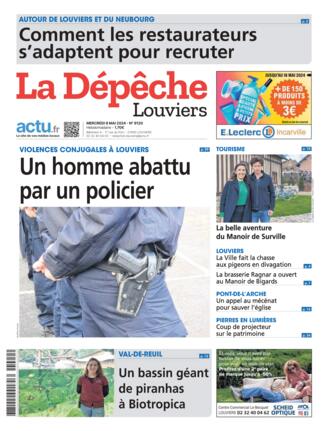 Couverture du magazine "La Dépêche : Louviers" n°20240508