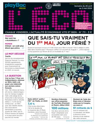 Couverture du magazine "L'ÉCO" n°711