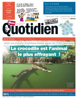 Couverture du magazine "Mon Quotidien" n°8598