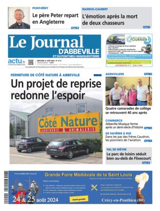 Couverture du magazine "Le Journal d'Abbeville" n°20240821