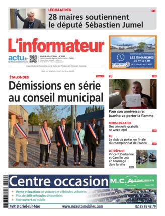 Couverture du magazine "L'Informateur d'Eu" n°20240704