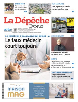 Couverture du magazine "La Dépêche : Évreux" n°20241018