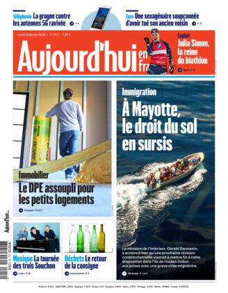 Couverture du magazine "AUJOURDHUI EN FRANCE" n°20240212