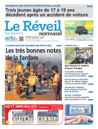 Couverture du magazine "Le Réveil Normand : Eure" n°20240424