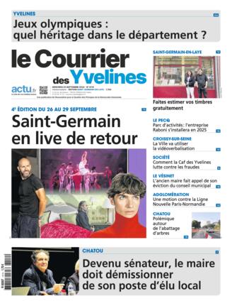 Couverture du magazine "Le Courrier des Yvelines Saint Germain" n°20240925