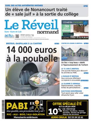 Couverture du magazine "Le Réveil Normand : Eure" n°20240605
