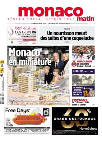 Couverture du magazine "Monaco-matin" n°20240427