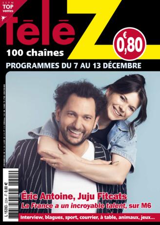 Couverture du magazine "Télé Z 100 Chaînes" n°2204