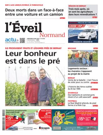 Couverture du magazine "L'Eveil Normand" n°20240508