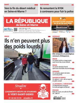 Couverture du magazine "La République de Seine-et-Marne A" n°20250414
