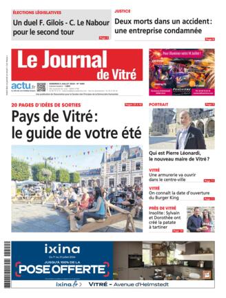 Couverture du magazine "Le Journal de Vitré" n°20240705