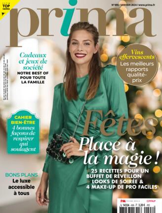 Couverture du magazine "Prima" n°496