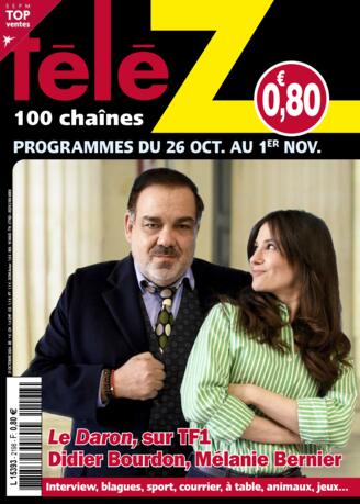 Couverture du magazine "Télé Z 100 Chaînes" n°2198