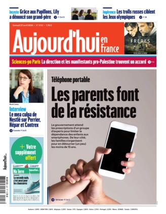 Couverture du magazine "AUJOURDHUI EN FRANCE" n°20240427