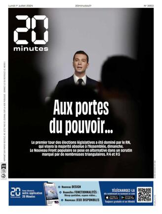 Couverture du magazine "20 Minutes" n°20240701